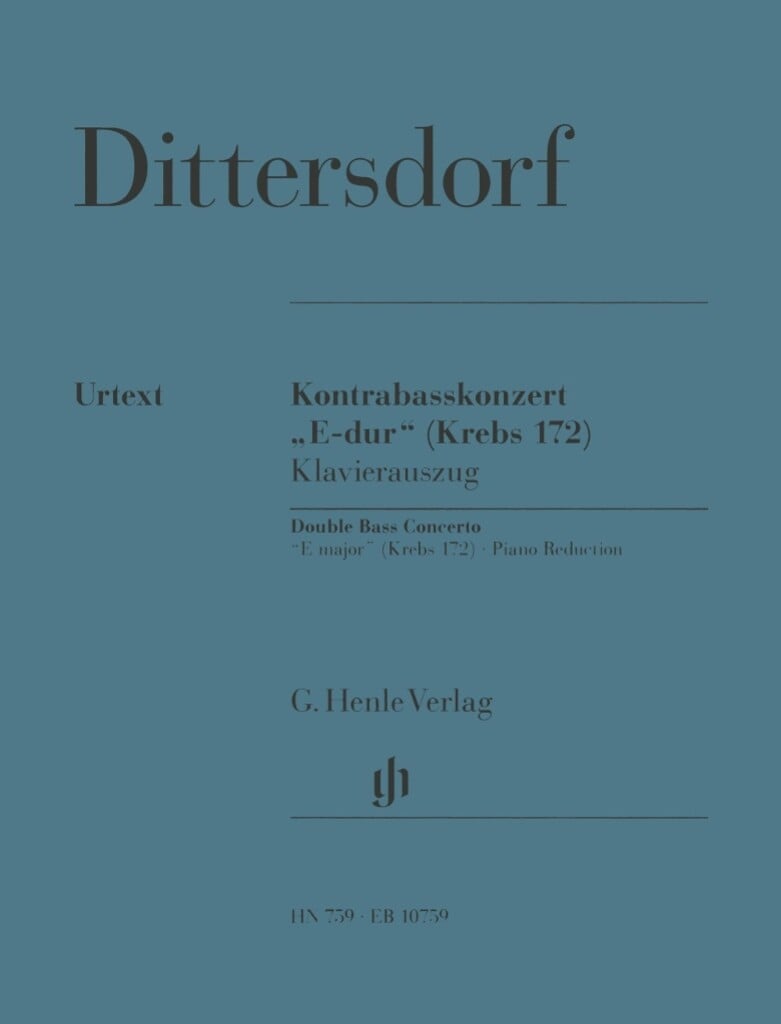 Kontrabasskonzert E-dur Krebs 172